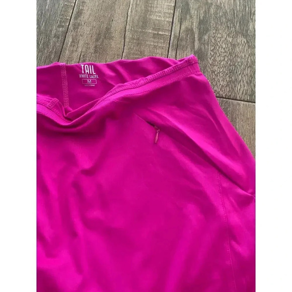Tail White Label Womens Pink Flat Front Zipper Pocket Athletic Skirt Size Medium - Picture 4 of 7